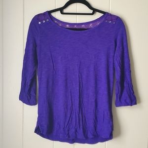 Express Purple Super-soft Blouse